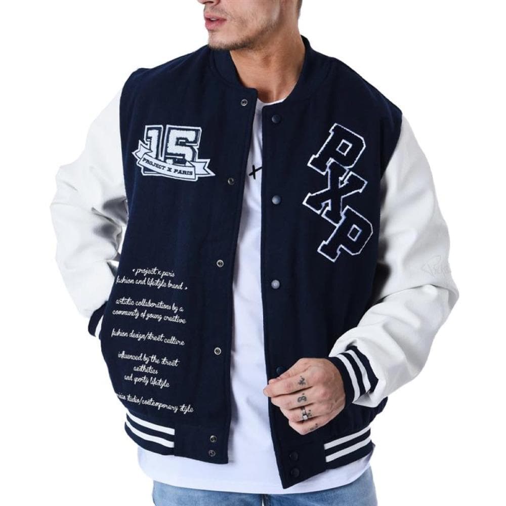 Veste Blanche/Marine Homme Project X Paris 2230109 1