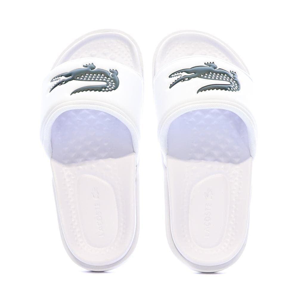 Claquettes Blanches Lacoste Serve Slide Dual 3