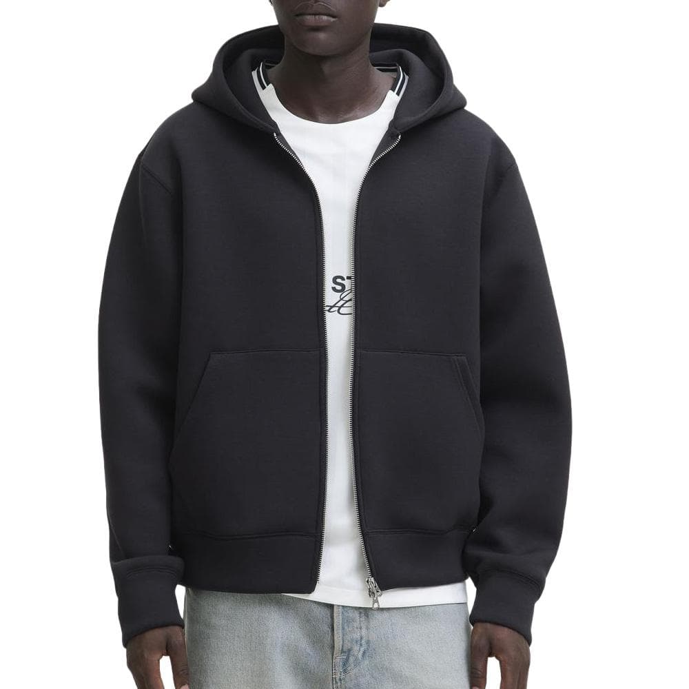 Sweat Zippé Noir Homme Jack & Jones Cover Scuba 1