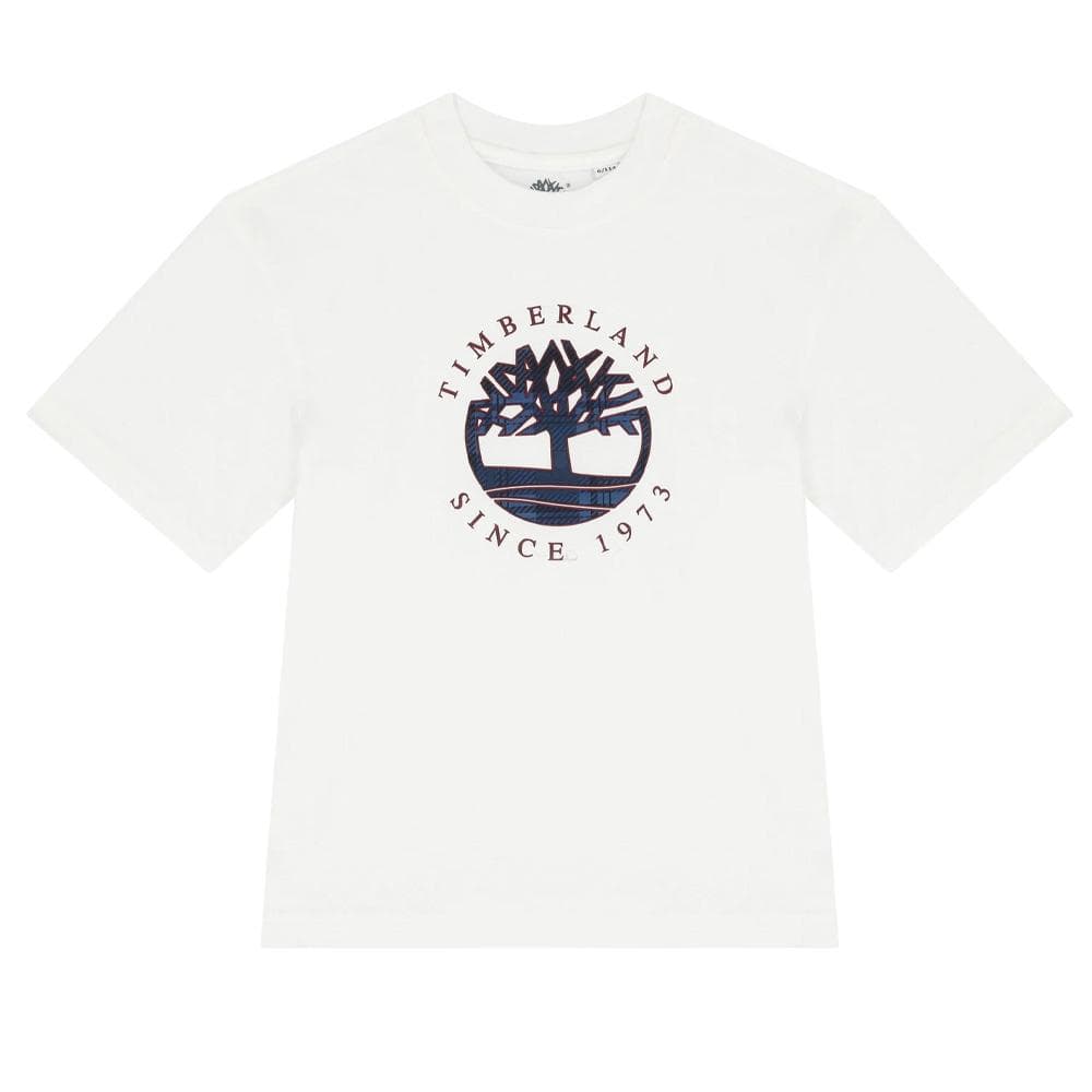 T-Shirt Blanc Garçon Timberland T60292 1 1