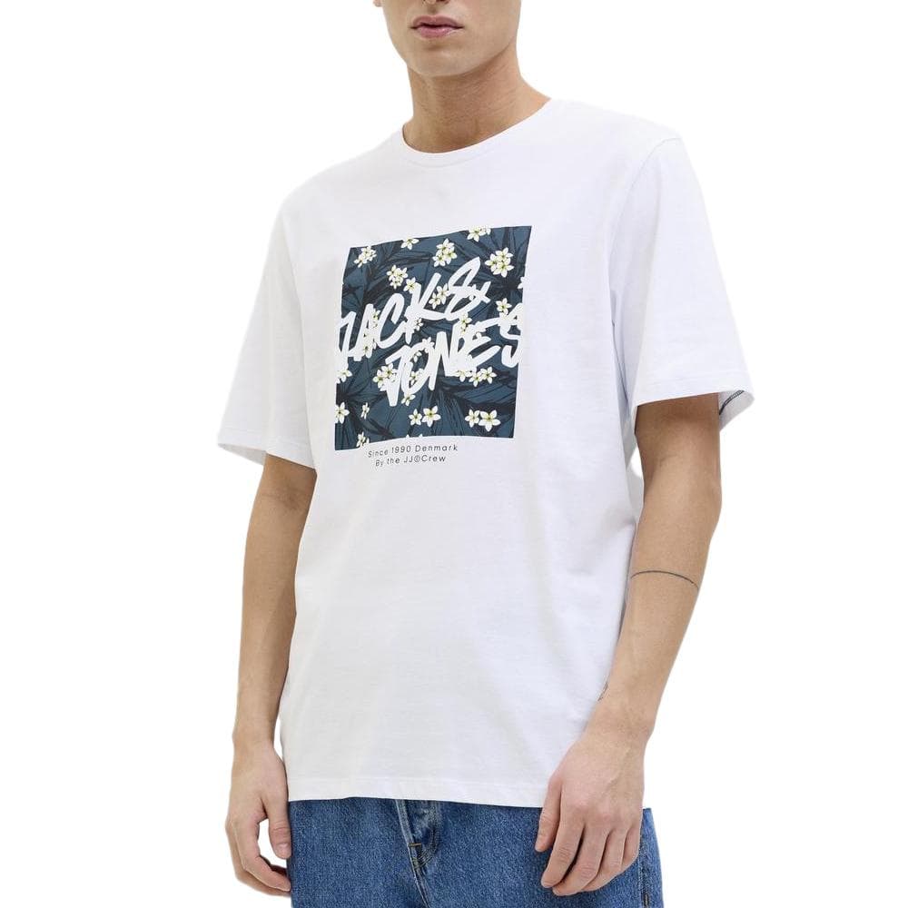 T-shirt Blanc Homme Jack & Jones Hawaiitee 1