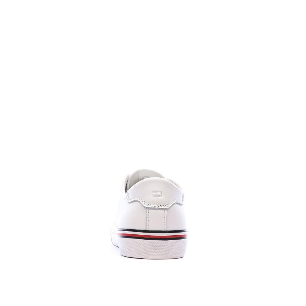Baskets Blanches Cuir Homme Tommy Hilfiger Core Corporate Vulc 3