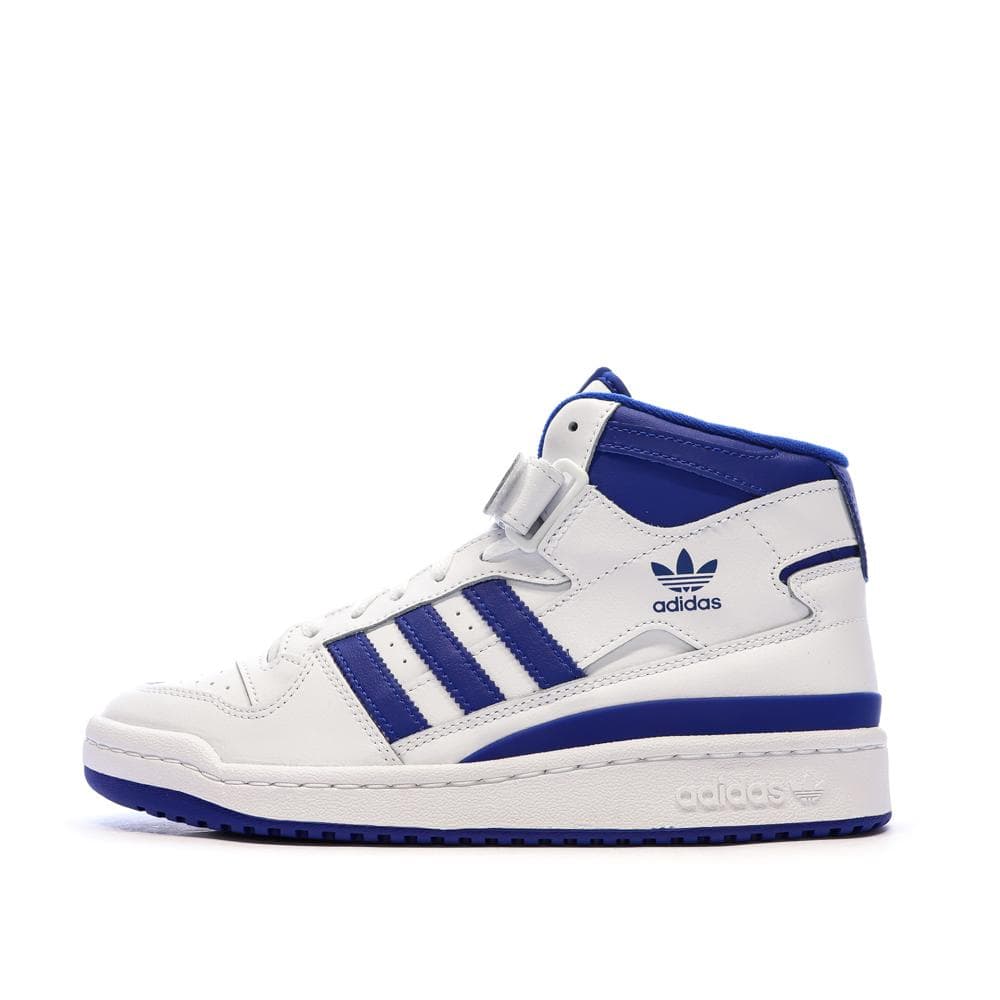 Basket Blanc/Bleu Homme Adidas Forum Mid 1