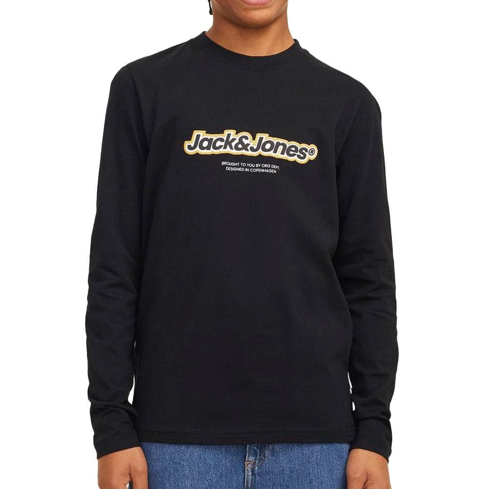 T-Shirt Noir Garçon Jack & Jones Nohos 1