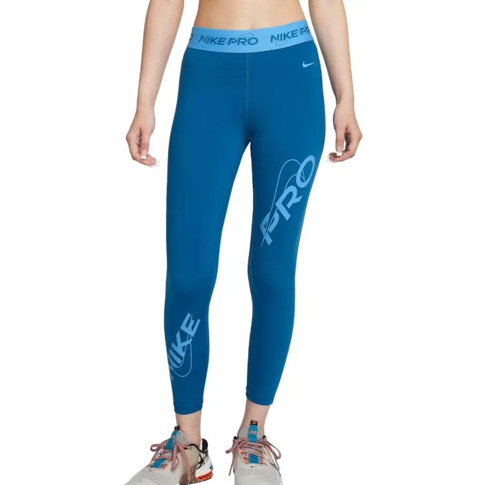 Legging Bleu Femme Nike 7/8 training PRO 1