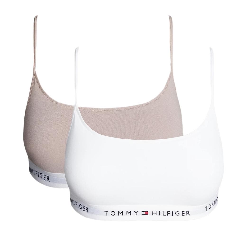 2X Brassières Blanche/Rose Femme Tommy Hilfiger 2 Pack Bralette 1