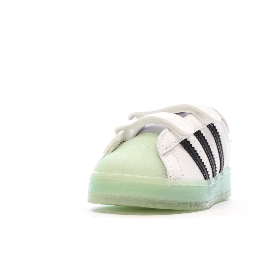 Baskets Blanches Bébé/Enfant Adidas Superstar Led Light 6