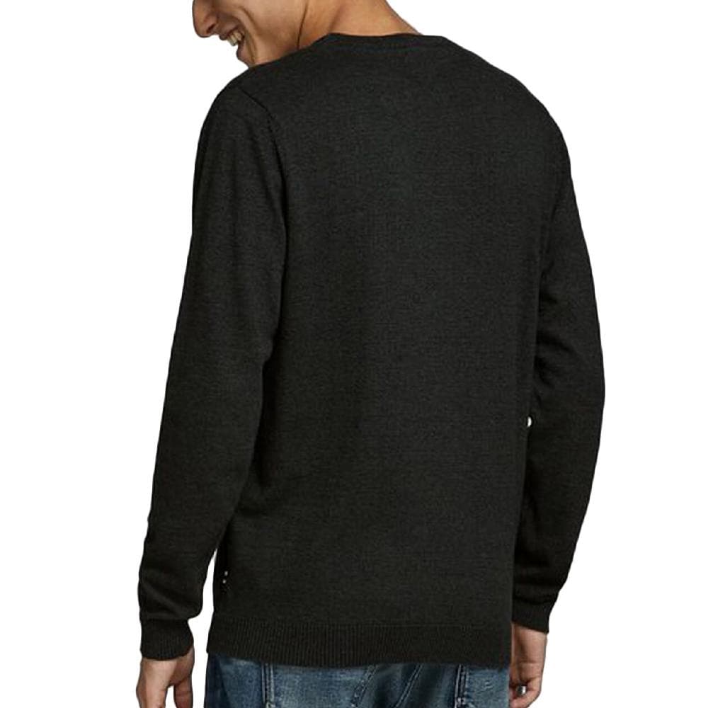 Pull Gris Foncé Homme Jack & Jones Basic Knit 2