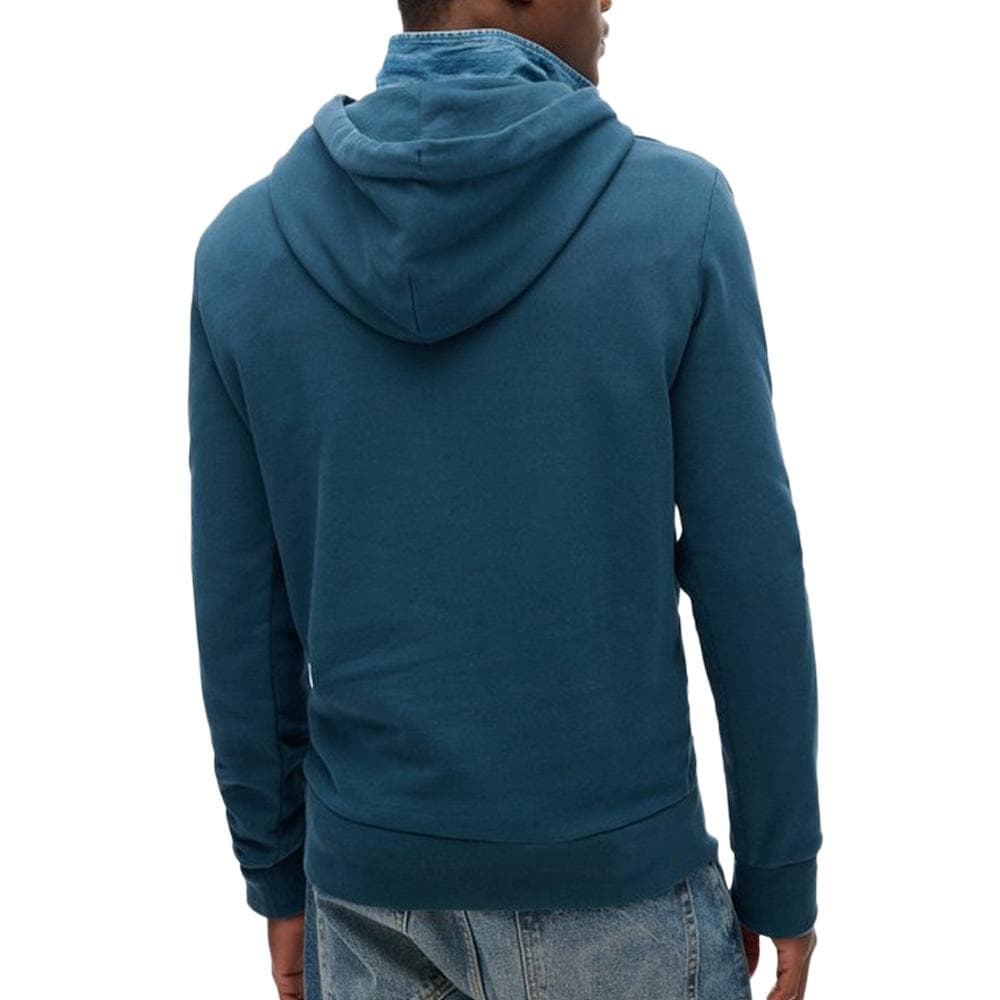 Sweat à Capuche Bleu Homme Superdry Plain Hood 2