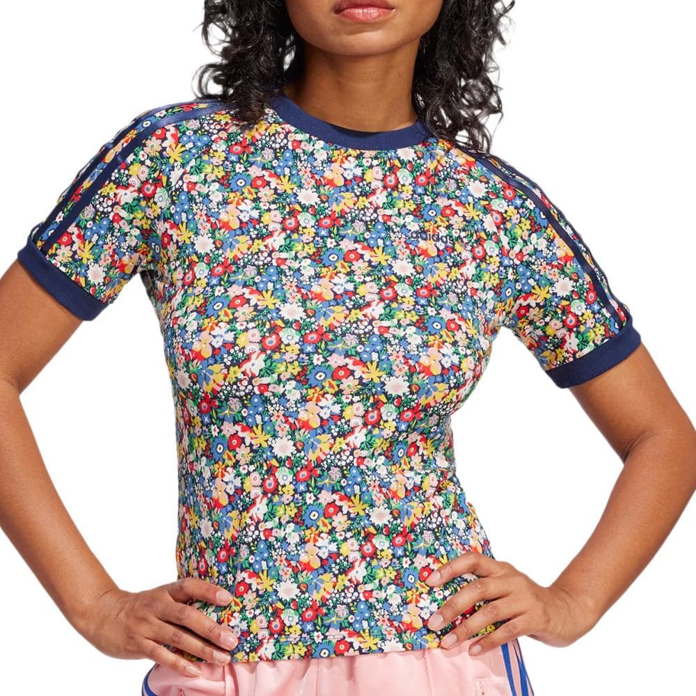 T-Shirt Noir/Jaune Femme Adidas Liberty Cali 1