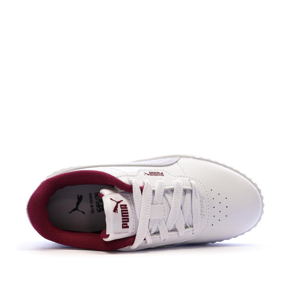Baskets Blanches/Mauves Fille Puma Carina 3.0 4