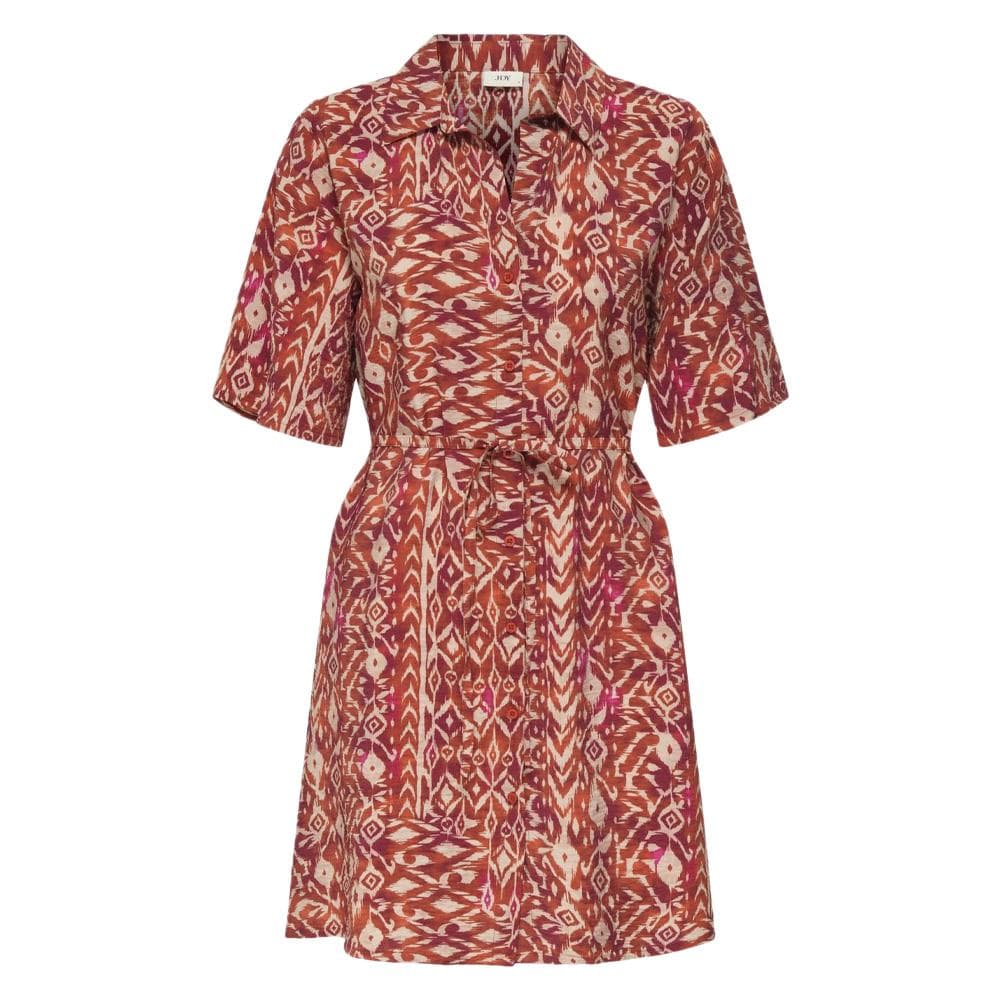 Robe Terracotta/Écru Femme JDY Life 2/4 1