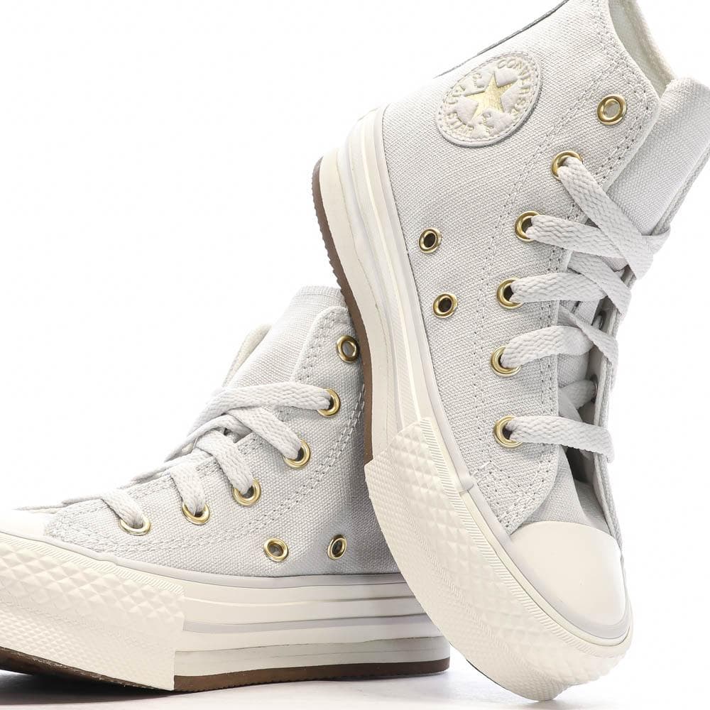 Baskets Grises Fille Converse All Star Eva A10382C 7