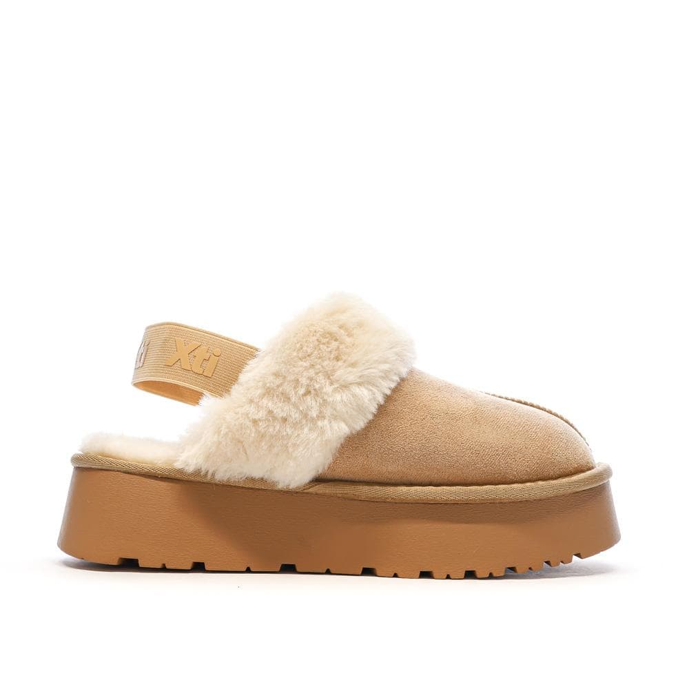 Sabots fourrés à élastique Beige Femme Xti Microfiber 2