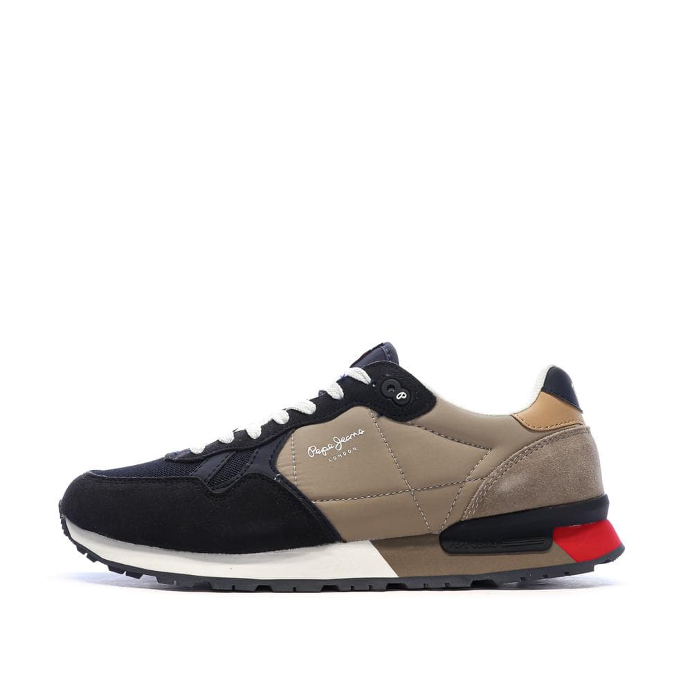 Baskets Marine/Taupe Homme Pepe jeans Brit Road M 1