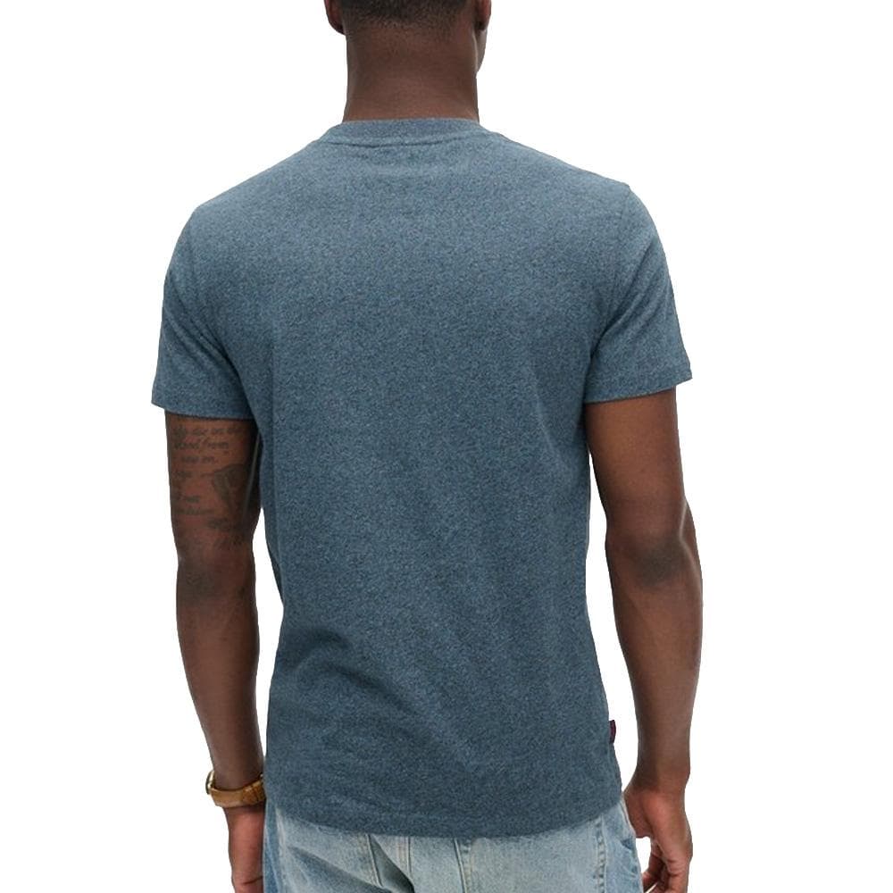 T-shirt Bleu Homme Superdry Vintage Logo 2