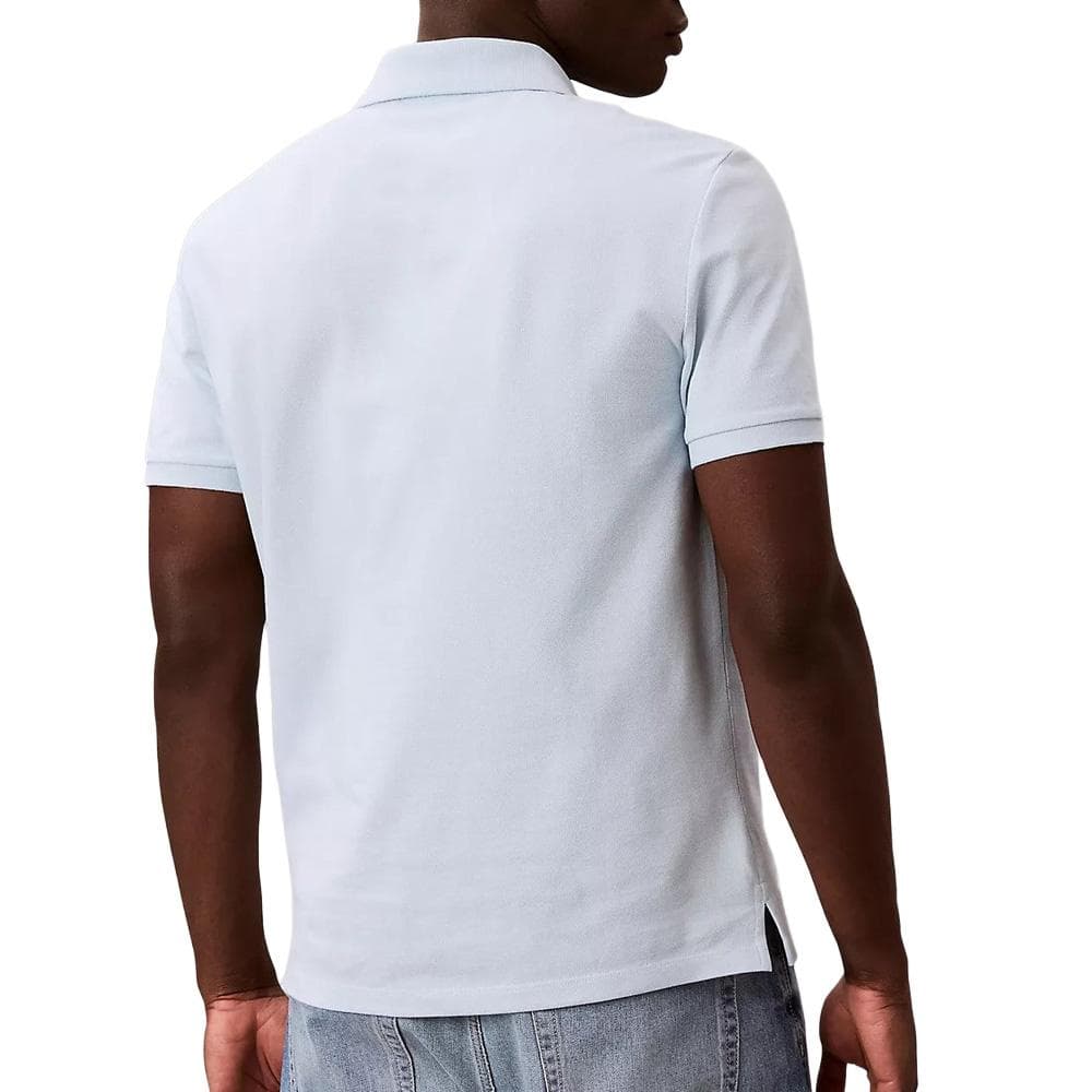 Polo Bleu Très clair Homme Calvin Klein Jeans Ss Monogram Pique 2