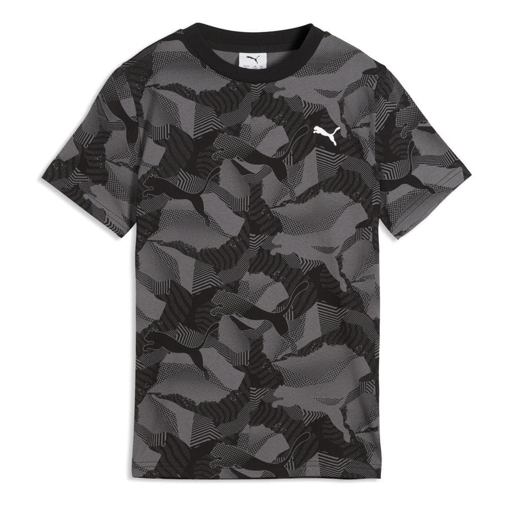 T-Shirt Noir Garçon Puma Ess Camo Aop 1