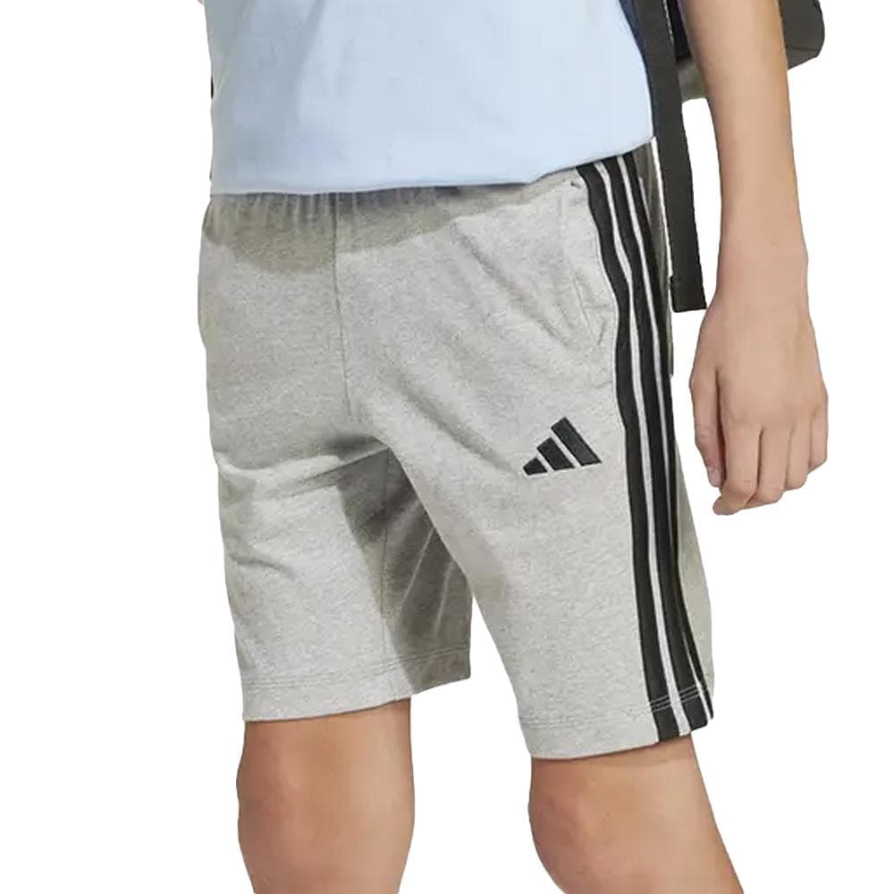 Short Gris Garçon Adidas J 3s Kn Sh 210 1