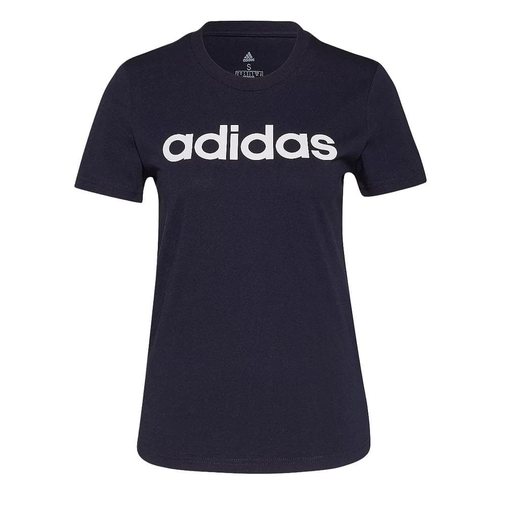 T-Shirt Marine Femme Adidas Lin 2