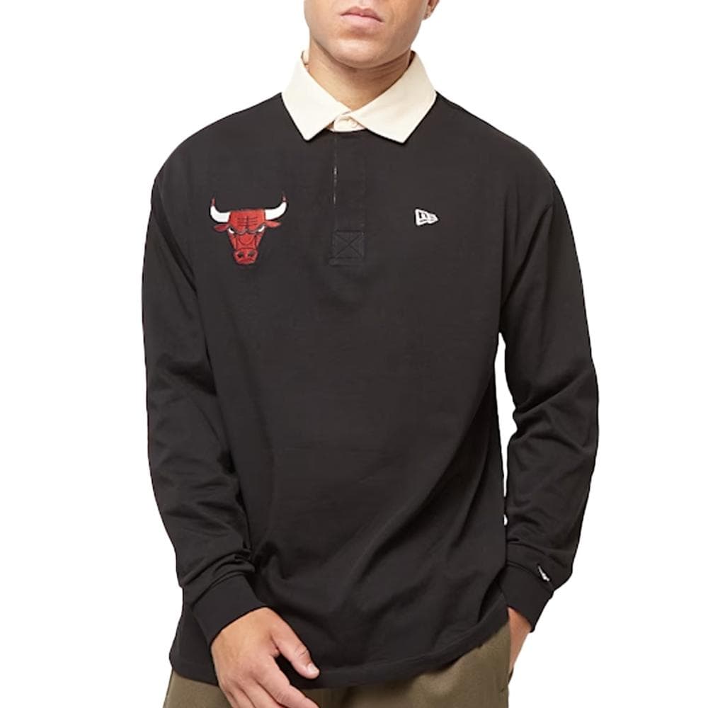 Polo Manches Longues Noir Homme New Era 60574488 1