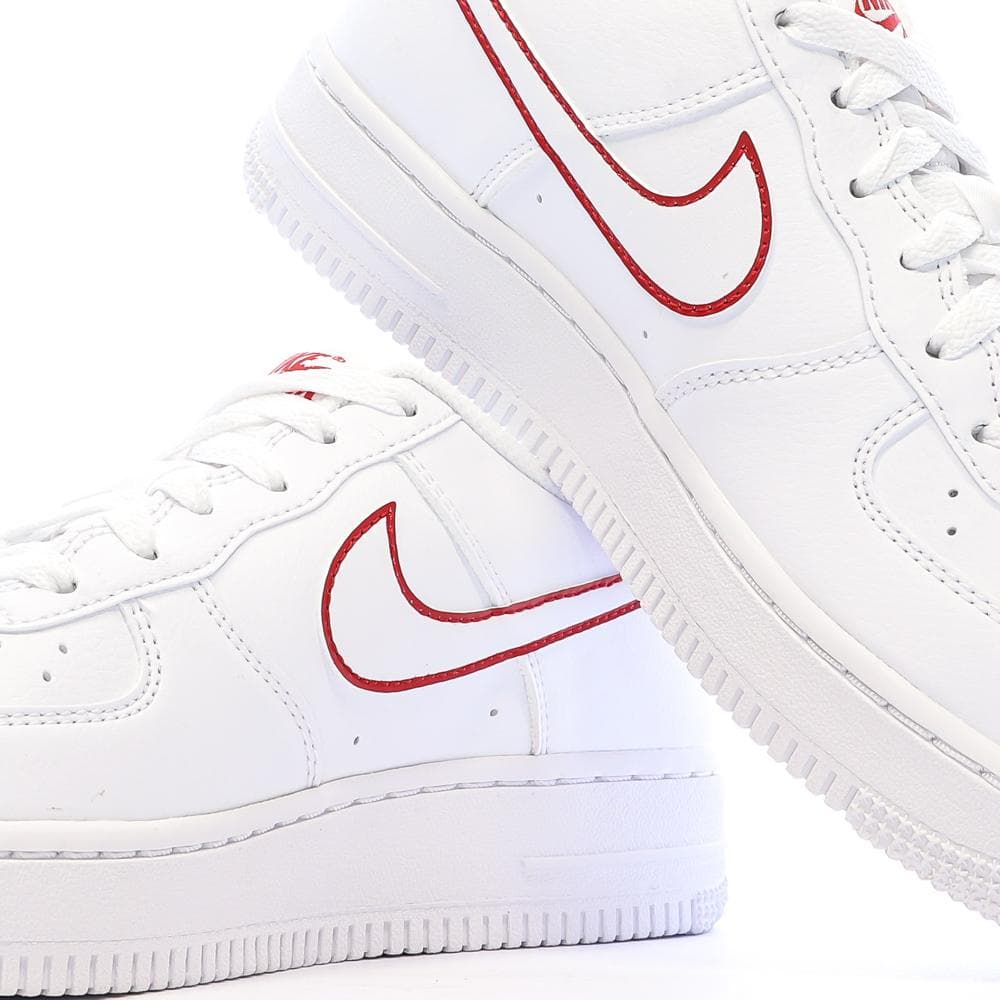 Baskets Blanche/Rouges Garçon Nike Air Force 1 7