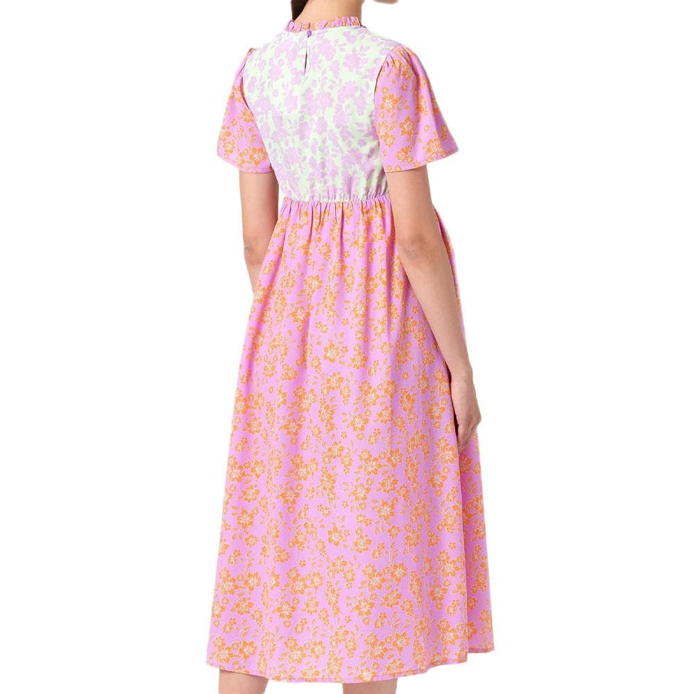Robe de grossesse Rose/Verte Femme Mamalicious Dante 2