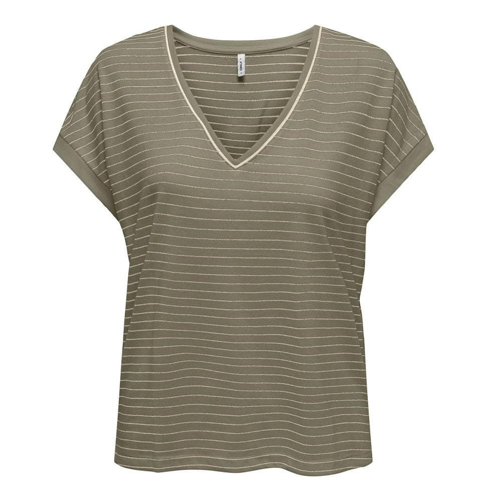 T-Shirt Kaki/Doré Femme Only Karla 1