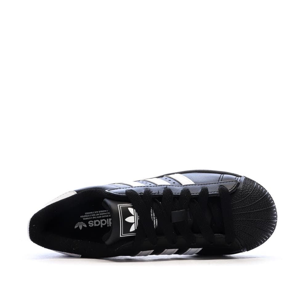 Baskets Noires Garçon/Fille Adidas Superstar 4