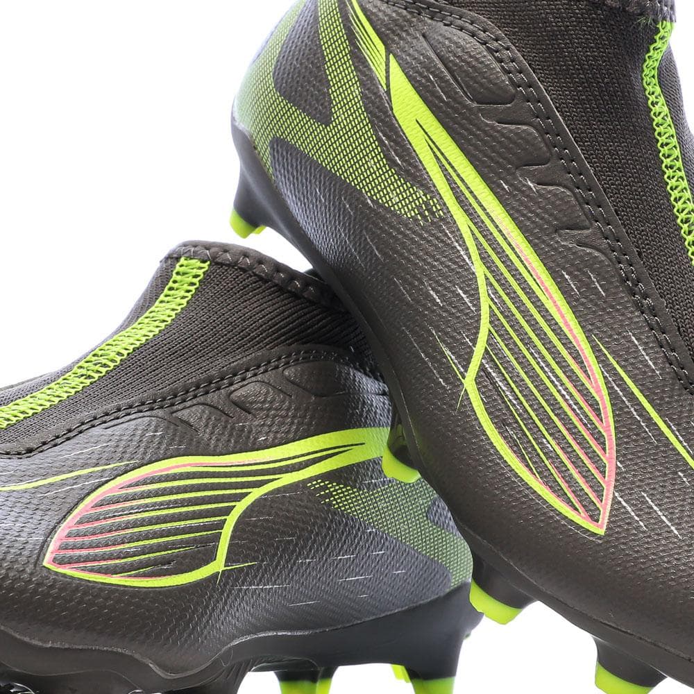 Chaussures de football Grises/Jaunes Garçon Puma Ultra 5 7