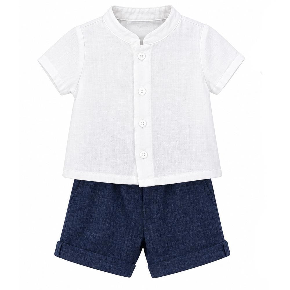 Ensemble Marine/Blanc Bébé P'tit Mome Théo 1