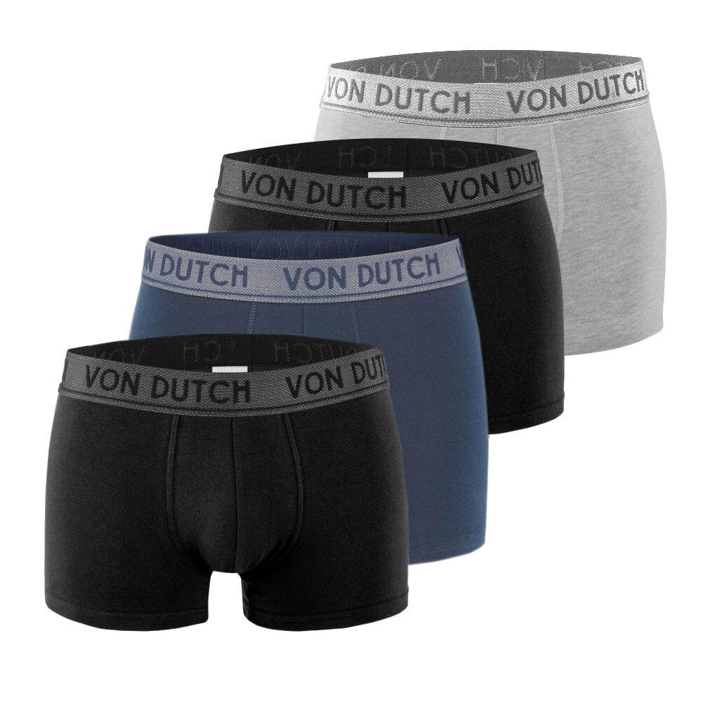 X4 Boxers Homme Bleu/Gris/Noir Von Dutch ORIAS 1