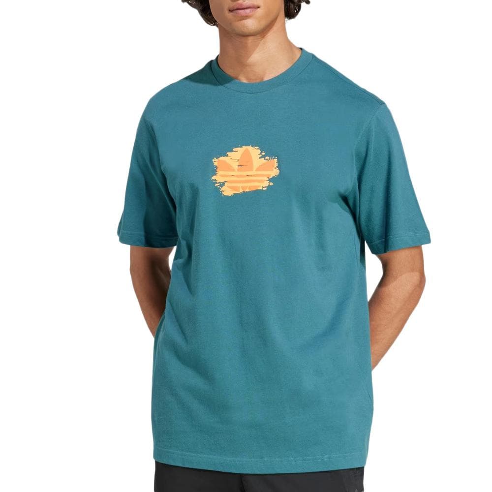 T-Shirt Bleu Canard Homme Adidas Graphic 1