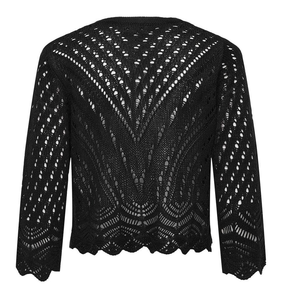 Cardigan Noir Femme JDY Sun 3/4 Cropped 3