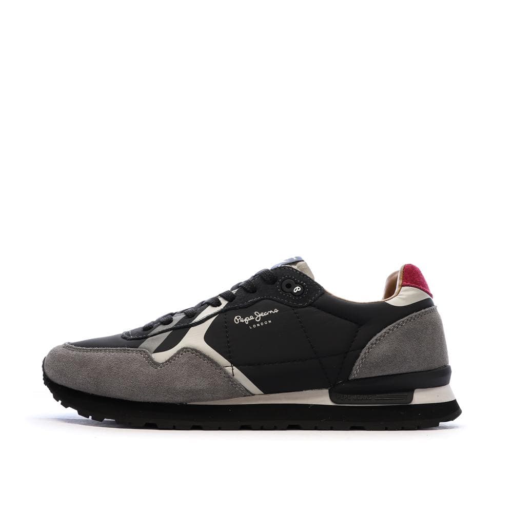 Baskets Noires/Grises Homme Pepe jeans Brit Prints 1