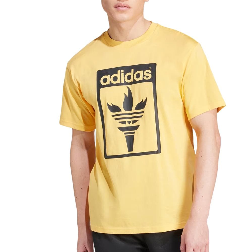 T-Shirt Jaune/Noir Homme Adidas JJ1220 1