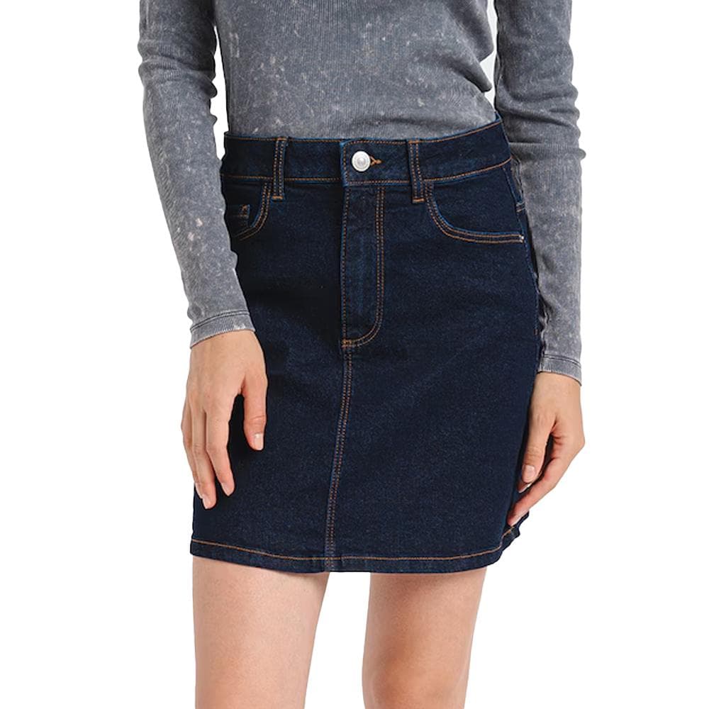 Jupe Bleu Brut Femme Pieces Juna 1