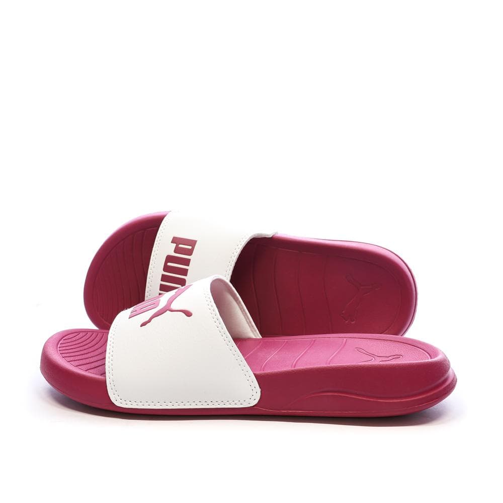 Claquettes Rose/Blanc Femme Puma Popcat 1