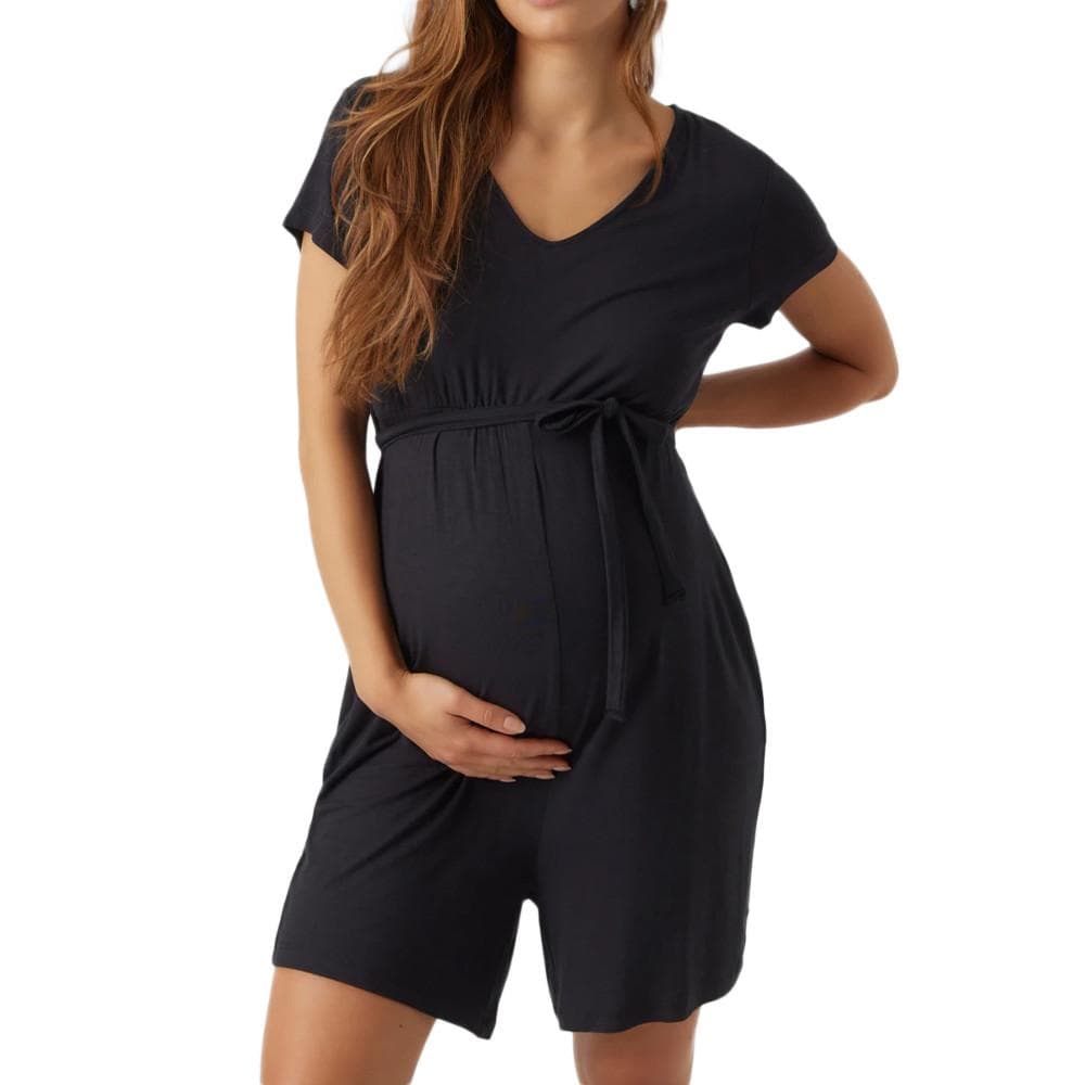 Combishort de Grossesse Noire Femme Mamalicious Vergara 1