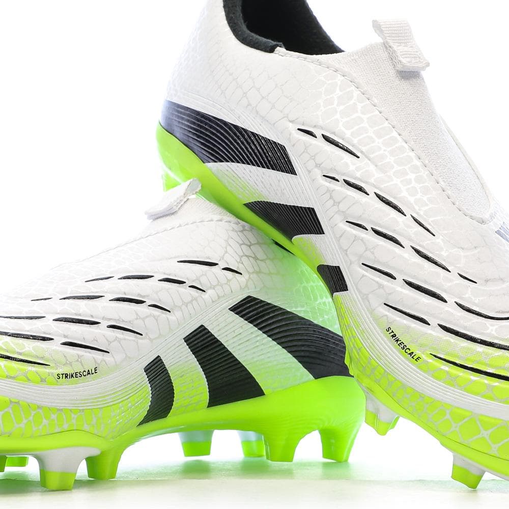 Chaussures de Foot Blanc/Jaune Junior Adidas Predator League Ll FG/MG 7