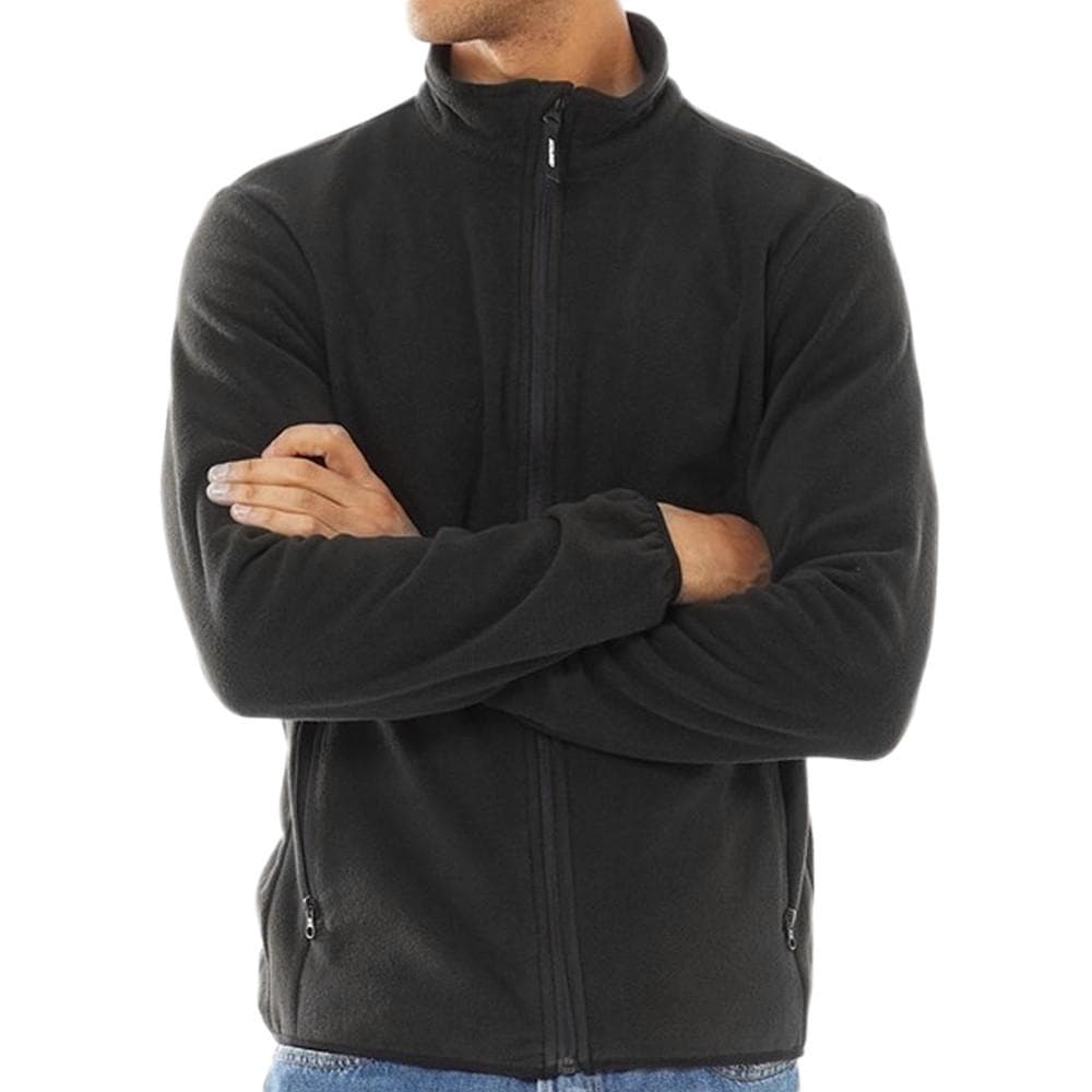 Veste Polaire Noire Homme Jack & Jones Hype Fleece Collar 1