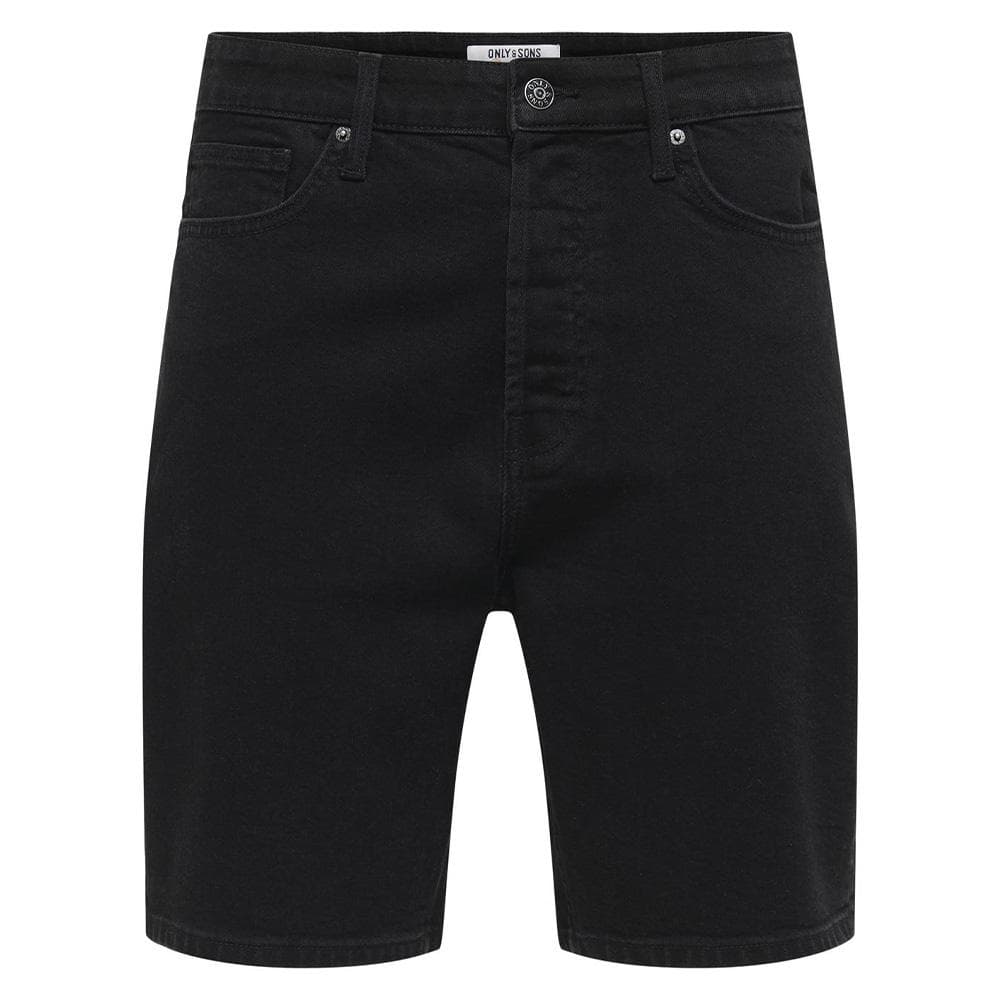 Short en Jean Noir Homme Only & Sons Onsfade Stretch 3