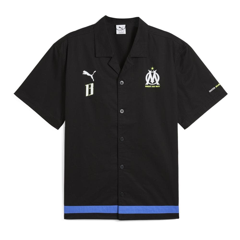 OM Chemise Noire Homme Puma Faster Woven Shirt 1