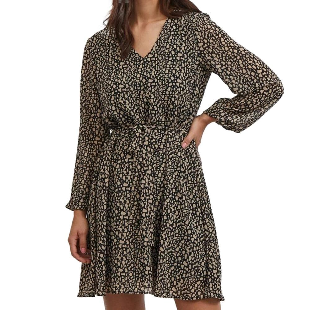 Robe Imprimée Noire Femme Vila Viadeline 1
