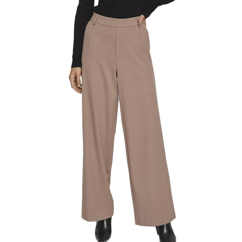 Pantalon Beige fluide Femme Vila Vivarone 1