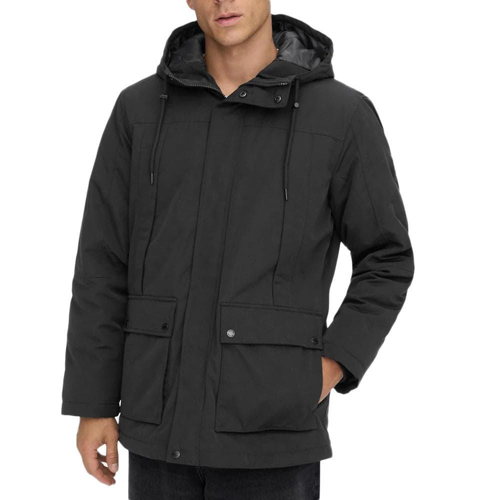 Parka Noire Homme Only & Sons Jayden 1