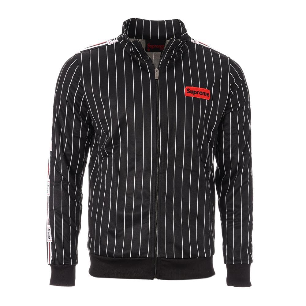 Veste Zippé Noir Homme Supreme Grip STRIPES 1