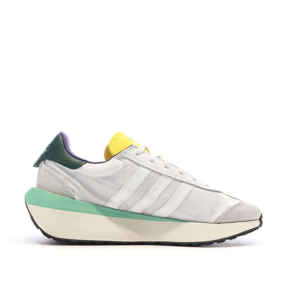 Baskets Blanches/Jaune Homme Adidas Country 2