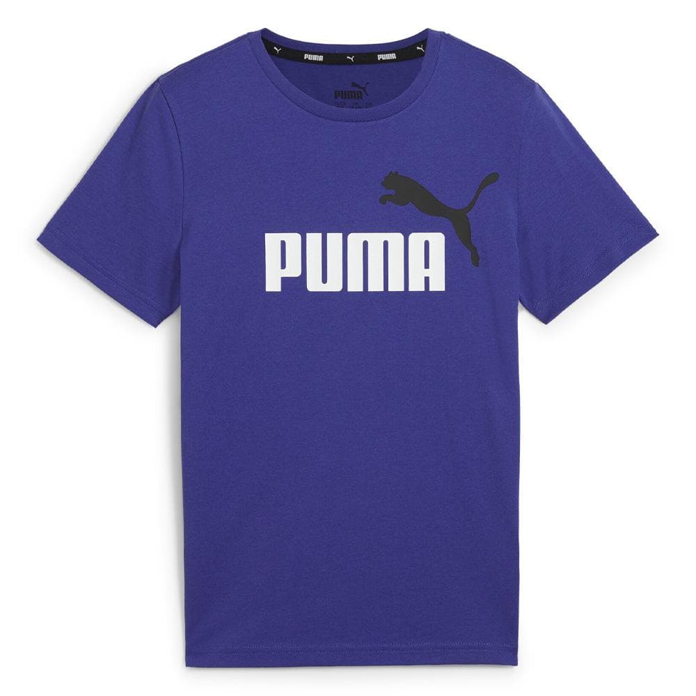 T-shirt Bleu Garçon Puma Ess+ 2 Col Logo 1