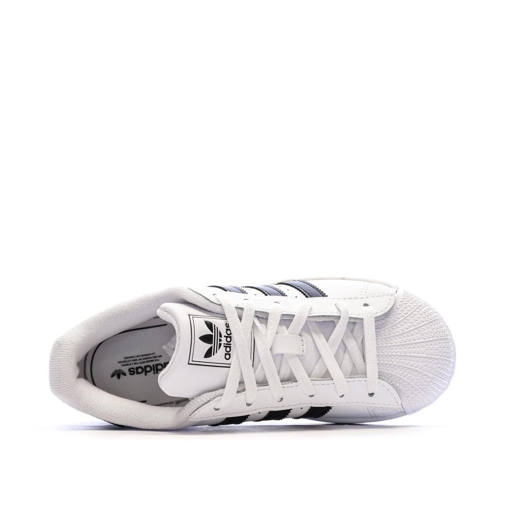 Superstar Baskets Blanc/Noir Mixte Adidas 4